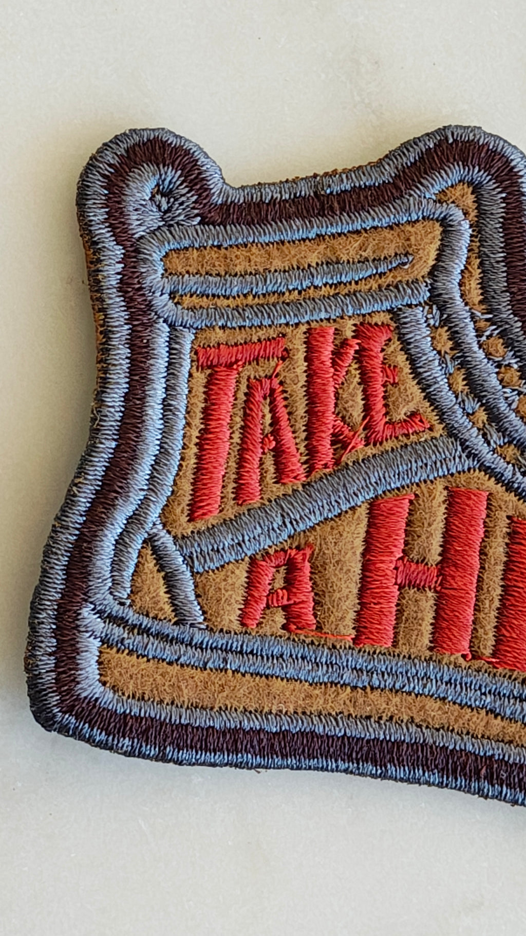 Premium Ready Made Take A Hike Shoe  Felt Patch