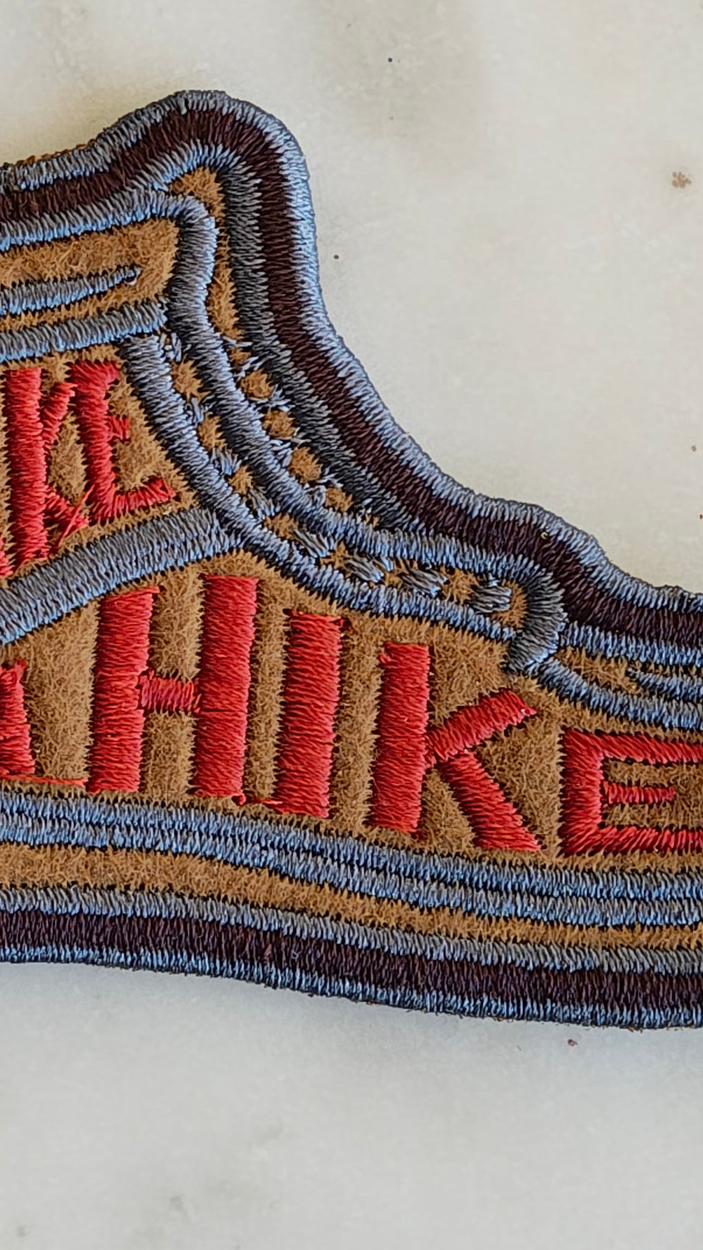 Premium Ready Made Take A Hike Shoe  Felt Patch