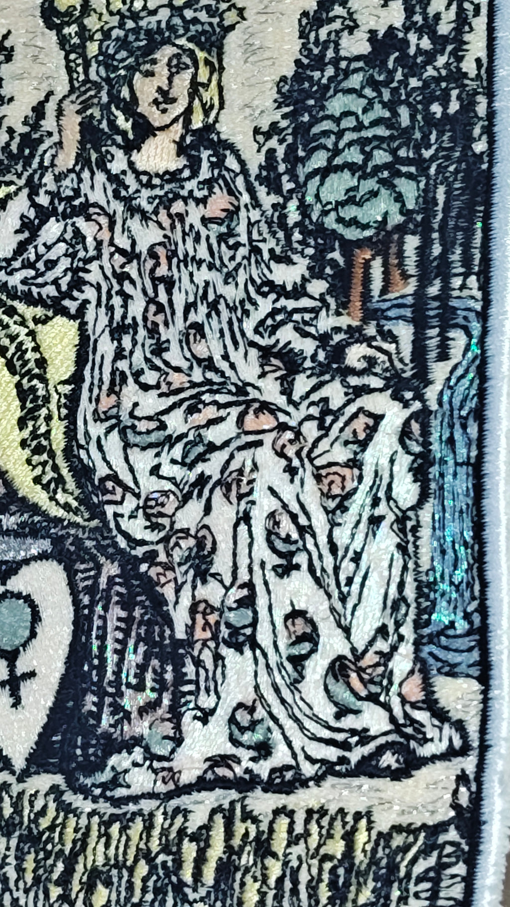 Ready Made Limited Edition Luxury Pearlescent Embroidered The Empress Tarot Card Patch