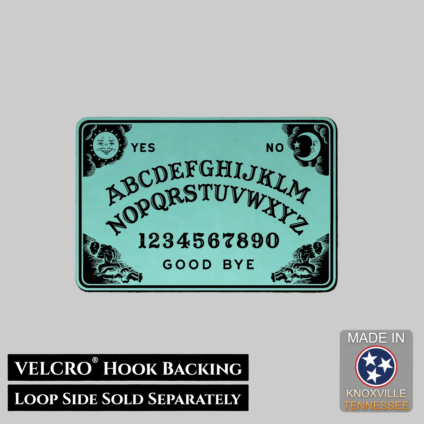 Ouija Talking Spirit Board Funny Morale Patch | Made in USA | VELCRO® Brand Hook Backing
