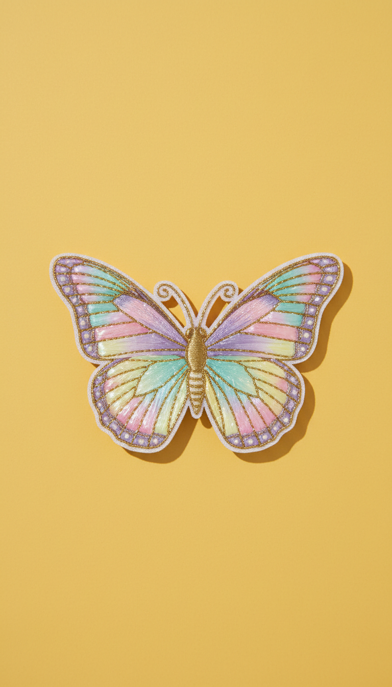 Iridescent Butterfly Keepsake Patch